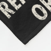 Anti-Trump Stem Wasmiddel Fun  Fleece Deken (Hoek)