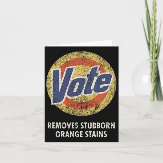 Anti-Trump Stem Wasmiddel Fun  Kaart (Voorkant)