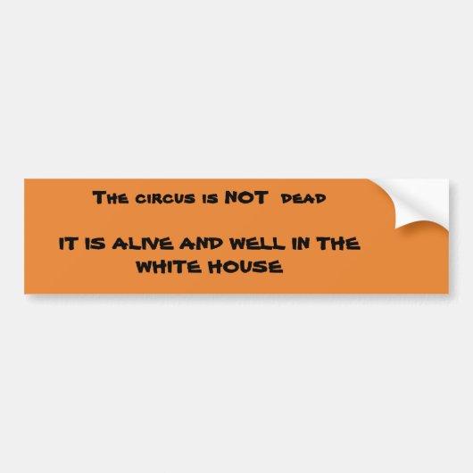 Anti-Trump-sticker Bumpersticker (Voorkant)
