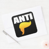 Anti Trump-Sticker Vierkante Sticker (Envelop)