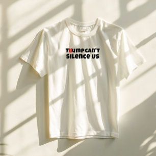 Anti Trump studentenprotest slogan rood elegant T-shirt