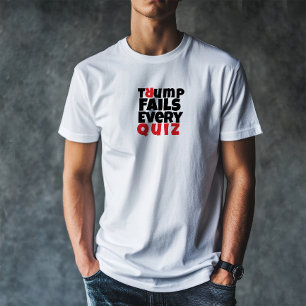 Anti-trump studentenprotest slogan rood zwart t-shirt