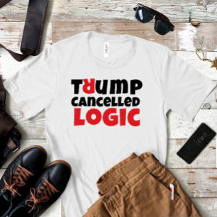 Anti-trump studentenprotest slogan rood zwart t-shirt