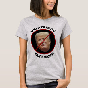 Anti-Trump t-shirt unpatriottic Trump legt belasti
