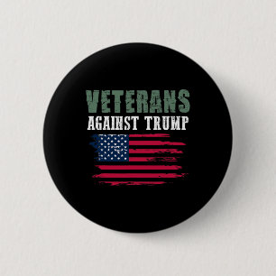 Anti Trump T-shirts - Veteranen Tegen Donald Trump Ronde Button 5,7 Cm