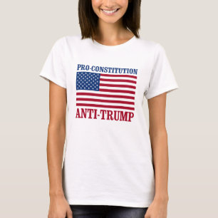 Anti-Trump tegen de grondwet - anti-trump - T-shirt