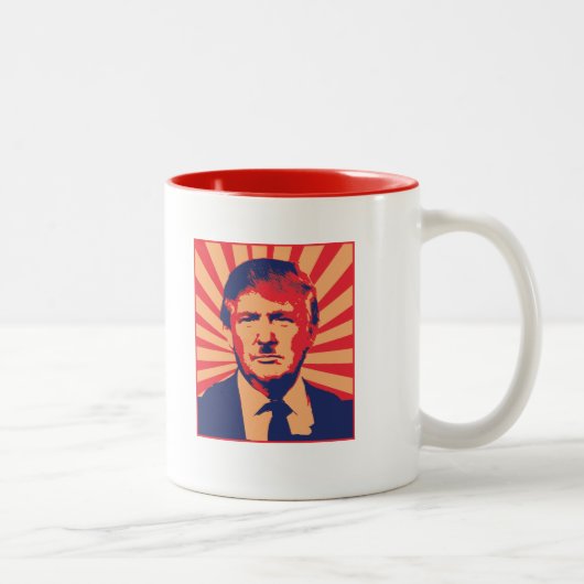 Anti-Trump Tweekleurige Koffiemok (Rechts)