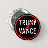 Anti Trump Vance Ronde Button 5,7 Cm (Voorkant /achterkant)