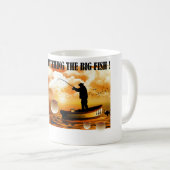 Anti Trump / vangen van de grote vis ! , Koffiemok (Voorkant rechts)