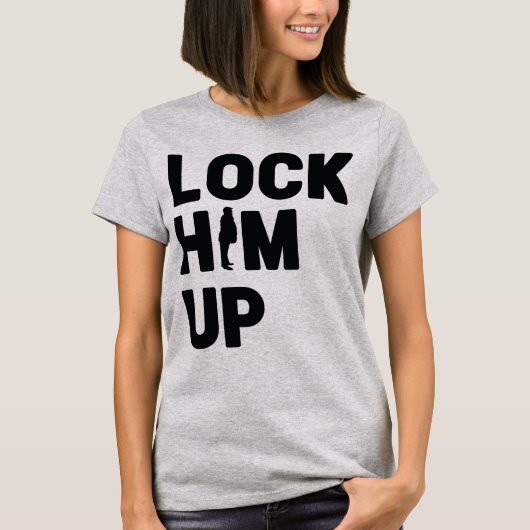 Anti-Trump-vergrendeling hem omhoog dumpen Donald T-shirt (Voorkant)