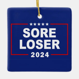 Anti-Trump Verliezer Verlener 2024 Keramisch Ornament