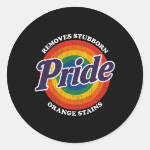 Anti Trump Verwijder Hardnekkige Oranje Vlekken Pr Ronde Sticker