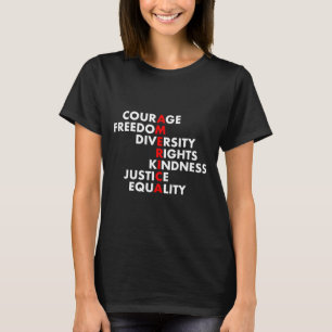 Anti-Trump verzet zich tegen politiek T-shirt