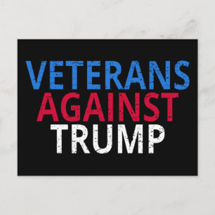 Anti-Trump - Veteranen tegen Trump Briefkaart