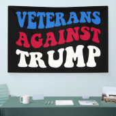 Anti-Trump - Veteranen tegen Trump II Spandoek (Beurs)