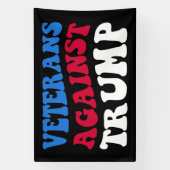 Anti-Trump - Veteranen tegen Trump II Spandoek (Verticaal)