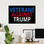 Anti-Trump - Veteranen tegen Trump Poster (Thuiskantoor)