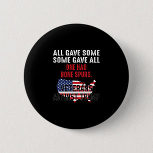 Anti-Trump-veteranen tegen Trump Ronde Button 5,7 Cm