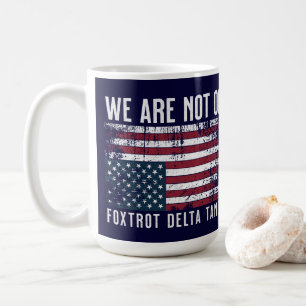 Anti Trump vlag ontwerp, we zijn niet ok Koffiemok