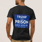 Anti-Trump voor de gevangenis | Sluit hem op T-shirt (Achterkant)