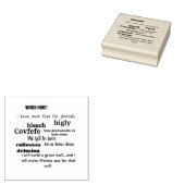 Anti-Trump-woordwolkentypografie Rubberstempel (Gestempeld)