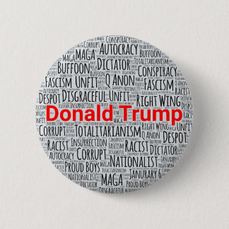 Anti-Trump Word Cloud Ronde Button 5,7 Cm