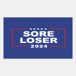Anti-Trump zere verliezer 2024 Rechthoekige Sticker