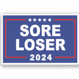 Anti-Trump zere verliezer 2024 Sticker