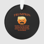 Anti Trumpkin Grappig Halloween Ornament (voorkant)