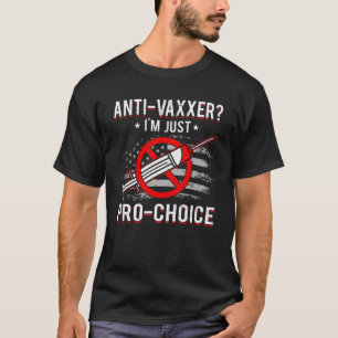 Anti-vaccinatie tegen vrijheidsstrijdigheid tegen t-shirt
