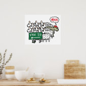 Anti-Vaccine ID-paspoort Poster (Keuken)