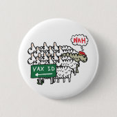 Anti-Vaccine ID-paspoort Ronde Button 5,7 Cm (Voorkant)