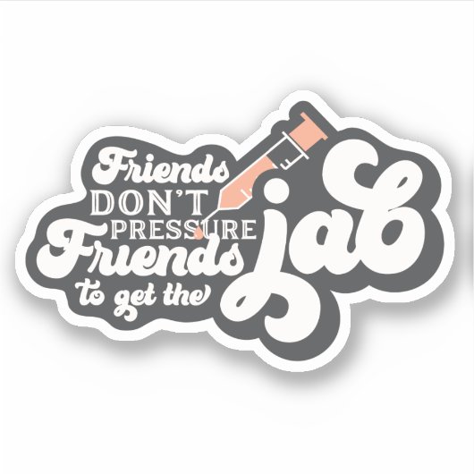 Anti-vaccinmandaat Sticker (Voorkant)