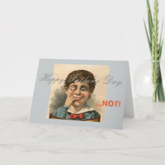 Anti-Vaderdag-kaart, slechte vaders familiedisfunc Kaart