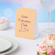 Anti Valentijn Club Schattige Minimale Pastel Kuns