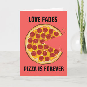 ANTI-VALENTIJN DAG FUNNY PIZZA KAART