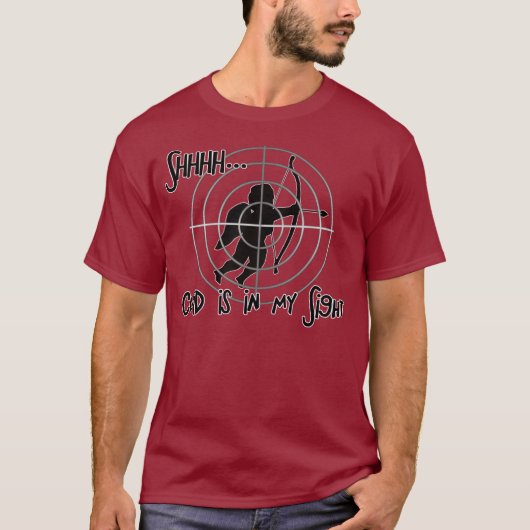 Anti-Valentijn - SHHHH Cupid in Sight T-shirt (Voorkant)