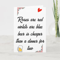 Anti Valentijnsdag Bier Grappige Kaart