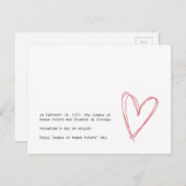 Anti Valentijnsdag Feestdagenkaart (Voorkant / Achterkant)