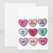 Anti Valentijnsdag Grappig Single Bewustzijn  Feestdagenkaart (Voorkant / Achterkant)