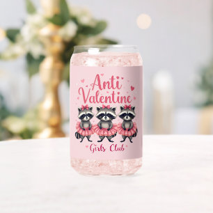 Anti Valentijnsdag Grappige Wasbeer Schattige Kawa Blikvorm Glas