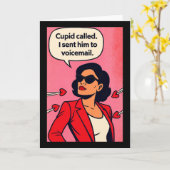 Anti-Valentijnsdag Groet Kaart (Gele Bloem)