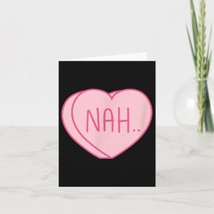Anti-Valentijnsdag Hart Snoep Single Awareness Kaart