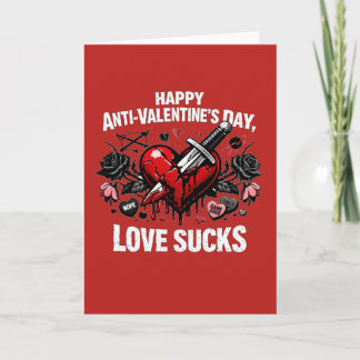Anti-Valentijnsdag Liefde Sukses Gebroken Hart Dol Kaart