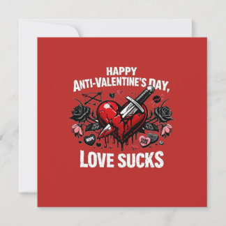 Anti-Valentijnsdag Liefde Sukses Gebroken Hart Dol Kaart