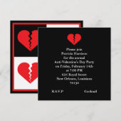 Anti-Valentijnsdag Partij Kaart (Voorkant / Achterkant)