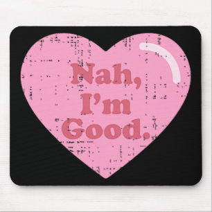 Anti-Valentijnsdag Single Awareness Heart Na IM Muismat