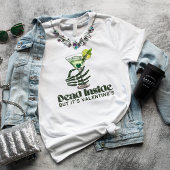 Anti Valentijnsdag Skelet hand Dead Inside T-shirt