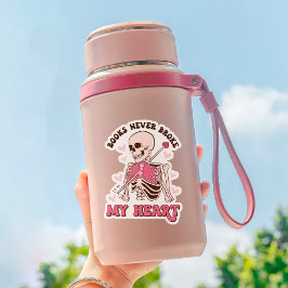 Anti-Valentijnse boeken braken nooit mijn hart vin Sticker