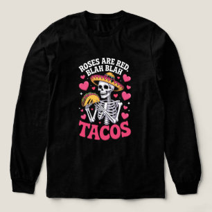Anti Valentijnsrozen Zijn Rode Tacos Skeptische Hu Tri-Blend Shirt